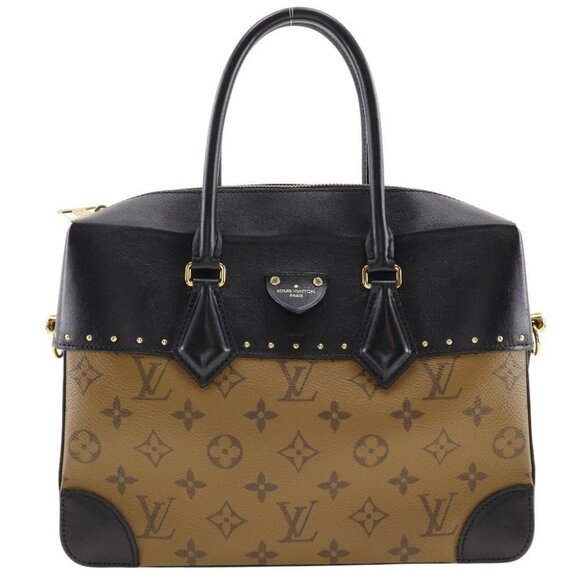 LOUIS VUITTON Citymar Handbag M43595 Black / Brown/Monogram reverse Women - Picture 1 of 13